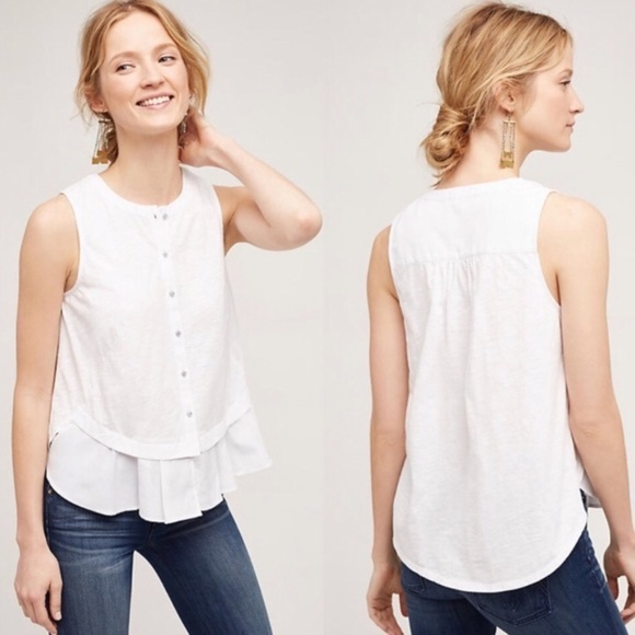 Anthropologie Tops Meadow Rue Austin Tank Top Sz M Poshmark